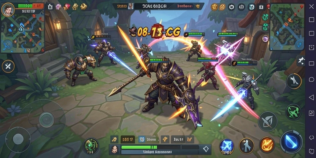Screenshot utama 6CF menampilkan aksi taktis di medan perang.