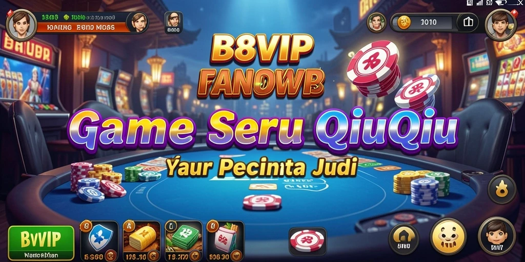 Gambaran gameplay seru B8VIP dengan suasana kompetitif QiuQiu.
