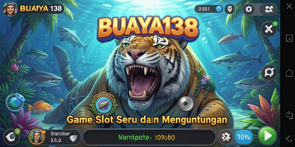 Tampilan gameplay Slot menarik di BUAYA138 dengan banyak warna dan efek visual.