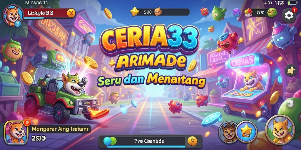 Gameplay seru dan menantang di CERIA33 dengan grafis cerah.