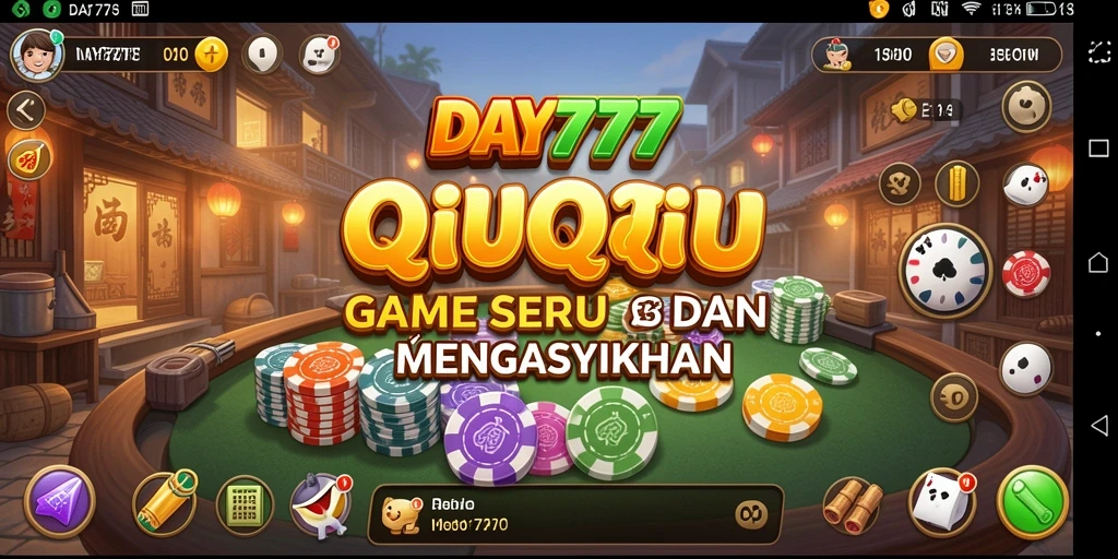 Tampilan utama gameplay QiuQiu di DAY777.