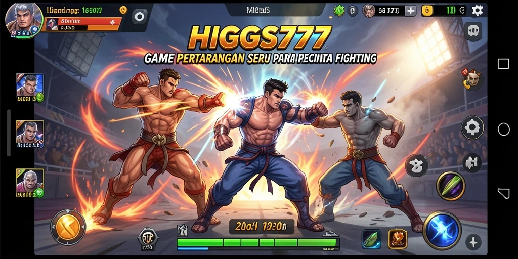 Tampilan seru dari gameplay HIGGS777 dalam pertarungan sengit.