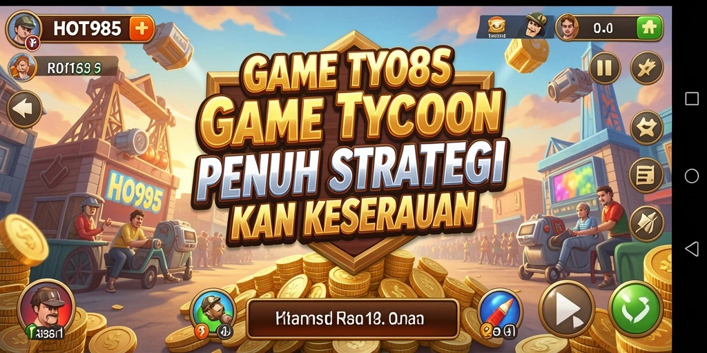 Menampilkan gameplay Tycoon yang seru dan menarik.