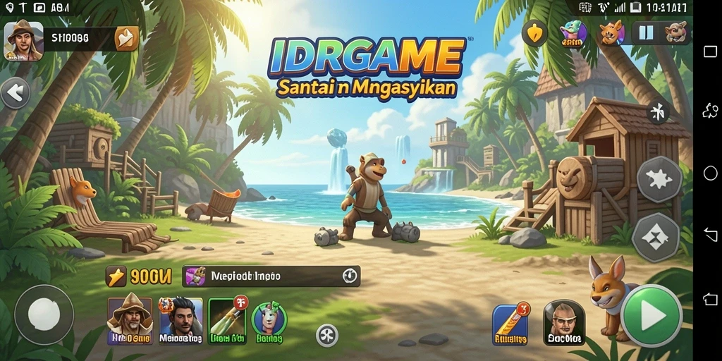 Tampilan gameplay penuh warna dan seru dari IDRGAME.
