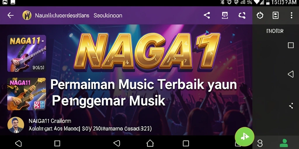 Screenshot NAGA11 menunjukkan pemain bernyanyi dengan penuh semangat.