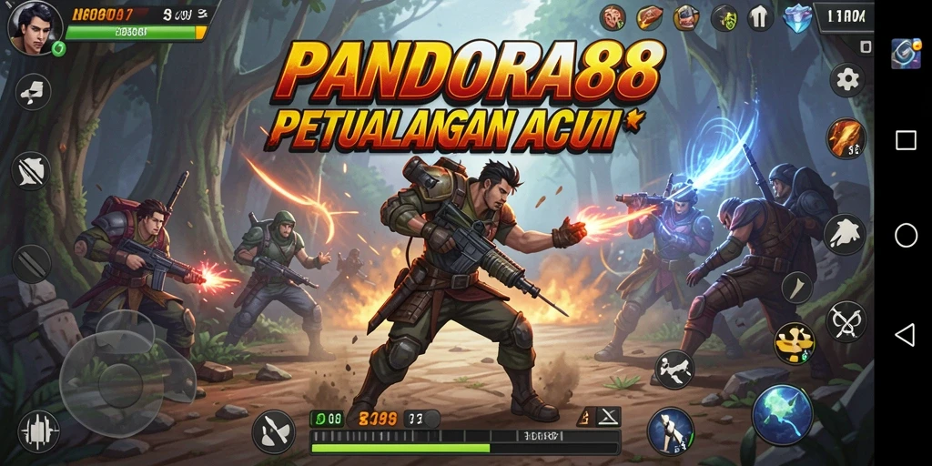 Tampilan gameplay PANDORA88 yang menegangkan dan penuh aksi.