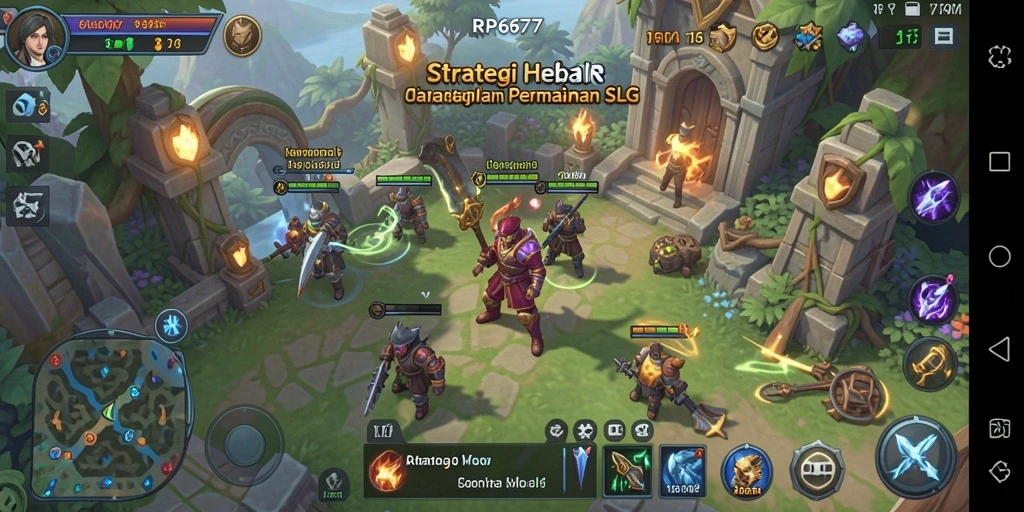 Screenshot RP6677 menampilkan pertempuran strategis yang seru.