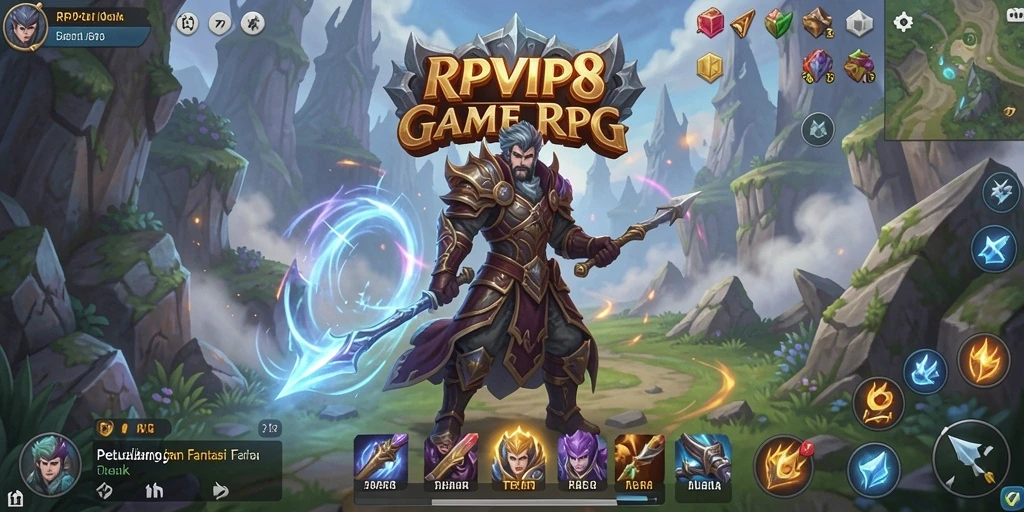 Tampilan menarik dari combat action di RPVIP8 yang seru.