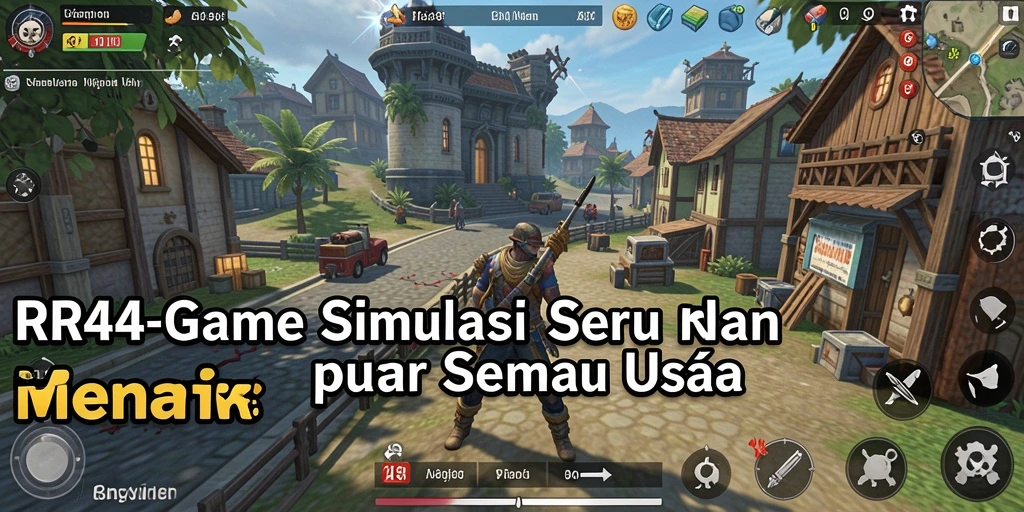 Screenshot gameplay RR44 menampilkan interaksi karakter dalam simulasi yang dinamis.
