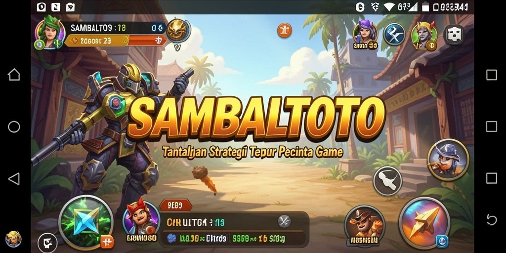 Tangkapan layar SAMBALTOTO yang menampilkan aksi gameplay strategi.