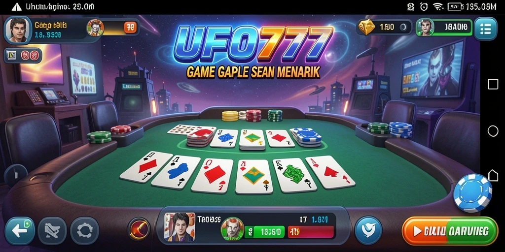 Tangkapan layar dari gameplay seru Gaple di UFO777.