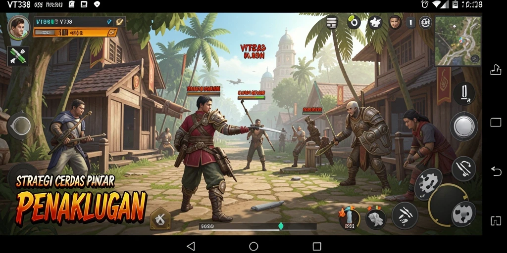 Tampilan gameplay VT38 menampilkan pertempuran strategis yang menegangkan.